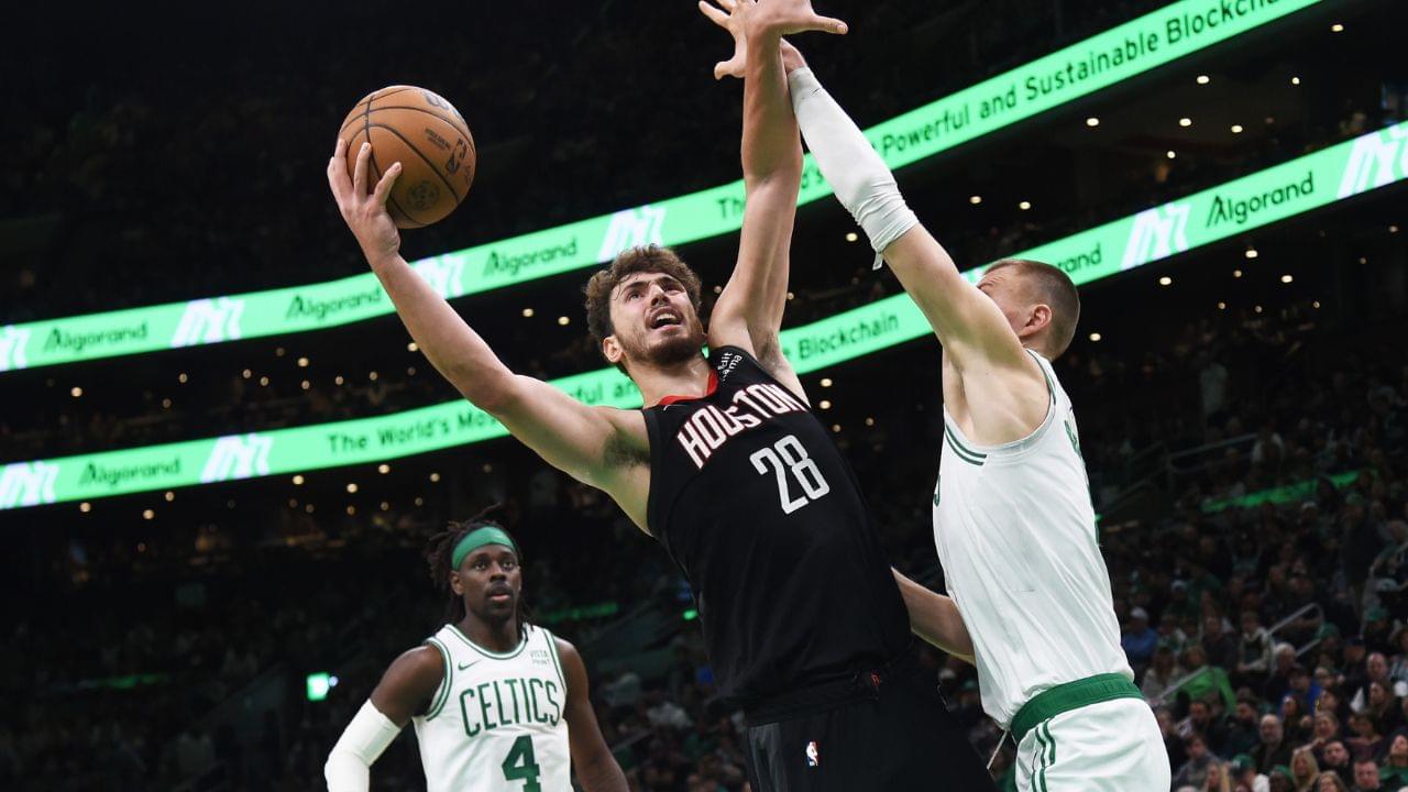 Alperen Şengün and Kristaps Porzingis