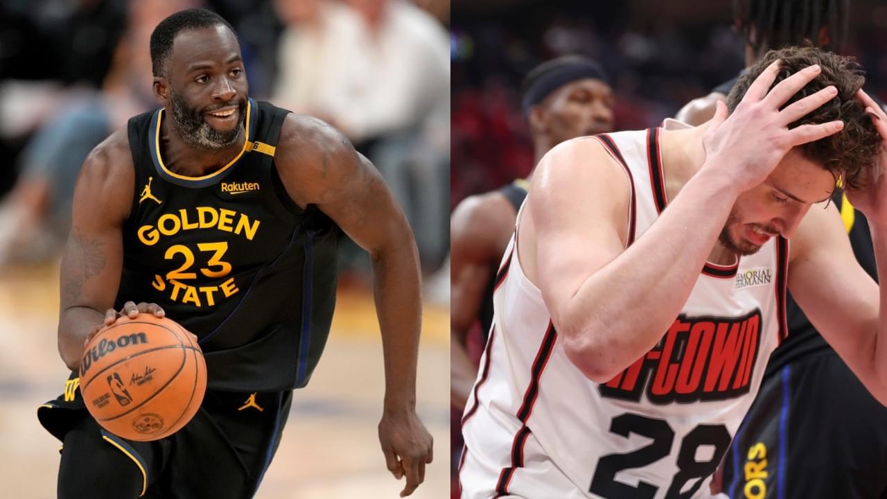 Draymond Green (L), Alperen Sengun (R)
