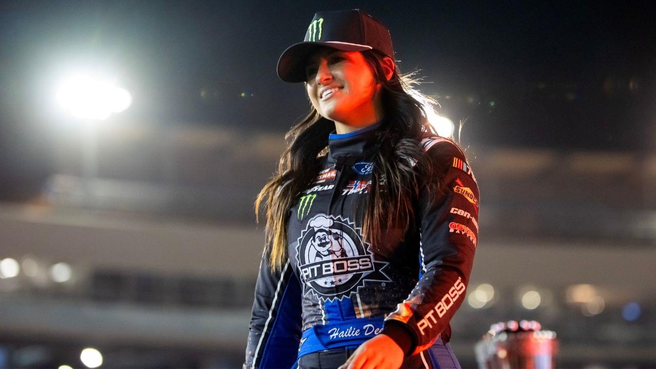 NASCAR Truck Series driver Hailie Deegan during the Championship Race at Phoenix Raceway.