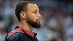 May 8, 2025; Minneapolis, Minnesota, USA; Golden State Warriors guard Stephen Curry (30) looks on from the bench against the Minnesota Timberwolves in the second half during game two of the second round for the 2025 NBA Playoffs at Target Center