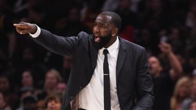 Cleveland Cavaliers center Kendrick Perkins (21) during the second quarter in game four of the 2018 NBA Finals against the Golden State Warriors at Quicken Loans Arena. The Warriors defeated the Cavaliers 108-85 to complete a four-game sweep.