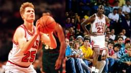 Steve Kerr (L), Michael Jordan (R)