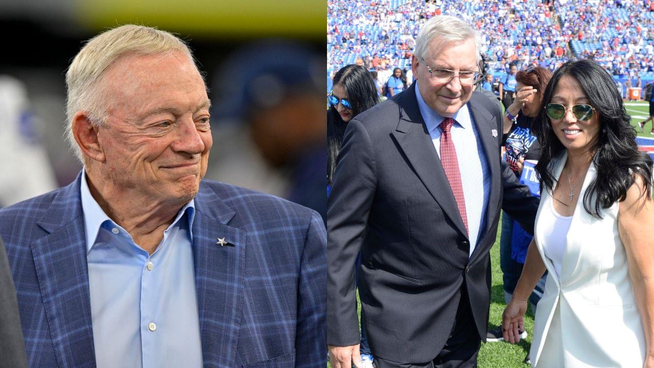 Jerry Jones, Terry and Kim Pegula