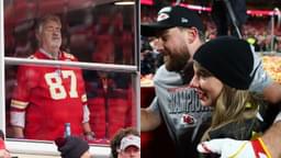 Ed Kelce and Travis Kelce and Taylor Swift