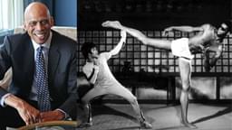 Kareem Abdul-Jabbar (L) and Bruce Lee with Abdul-Jabbar (R)