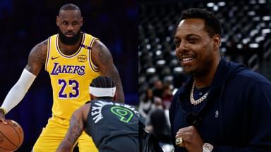 LeBron James (L), Paul Pierce (R)