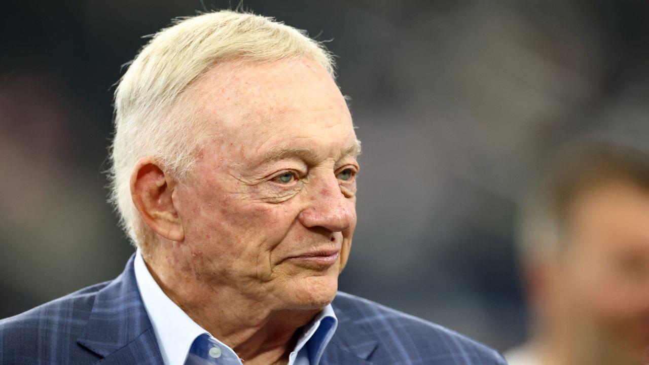 Dallas Cowboys owner Jerry Jones before the game against the Baltimore Ravens at AT&T Stadium.