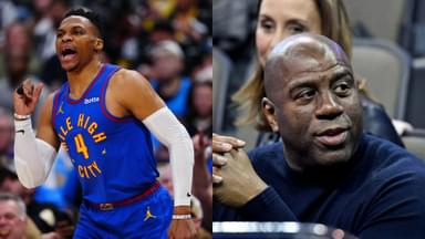Russell Westbrook (L) and Magic Johnson (R)