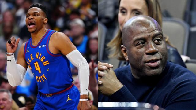 Russell Westbrook (L) and Magic Johnson (R)