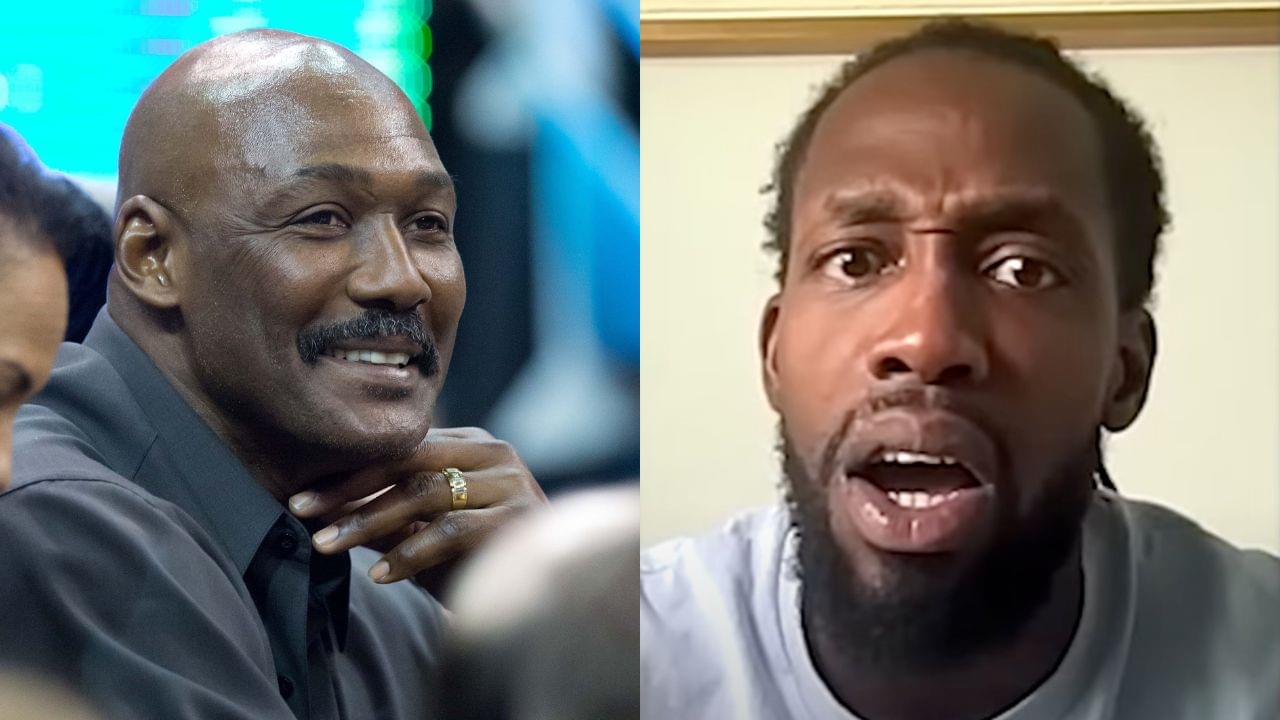 Karl Malone (L) and Patrick Beverley (R)