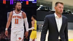 Jalen Brunson (L), Luka Doncic (R)