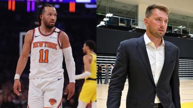 Jalen Brunson (L), Luka Doncic (R)