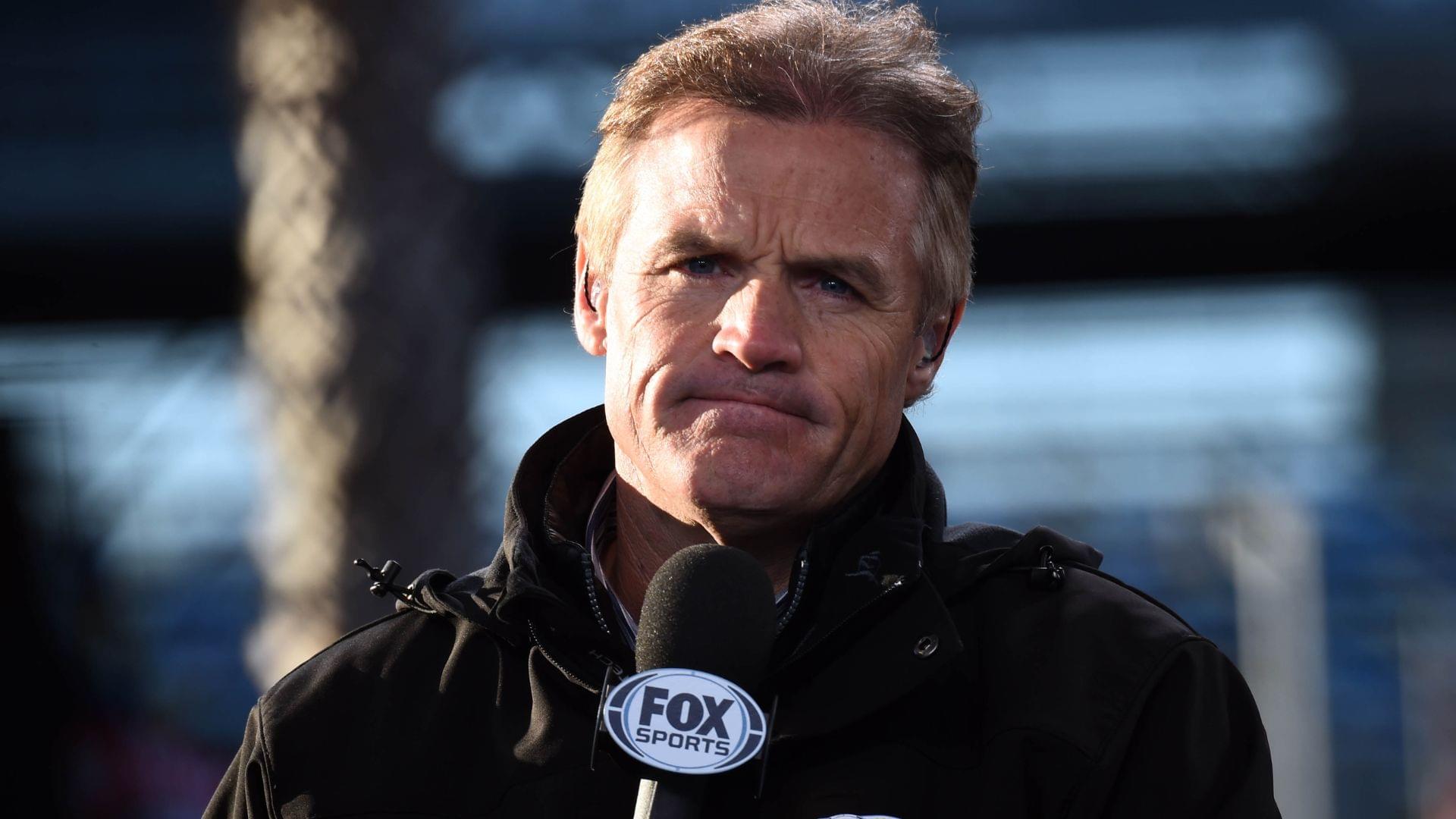 Feb 19, 2015; Daytona Beach, FL, USA; Fox Sports NASCAR analyst Kenny Wallace before race one of the Budweiser Duels at Daytona International Speedway.