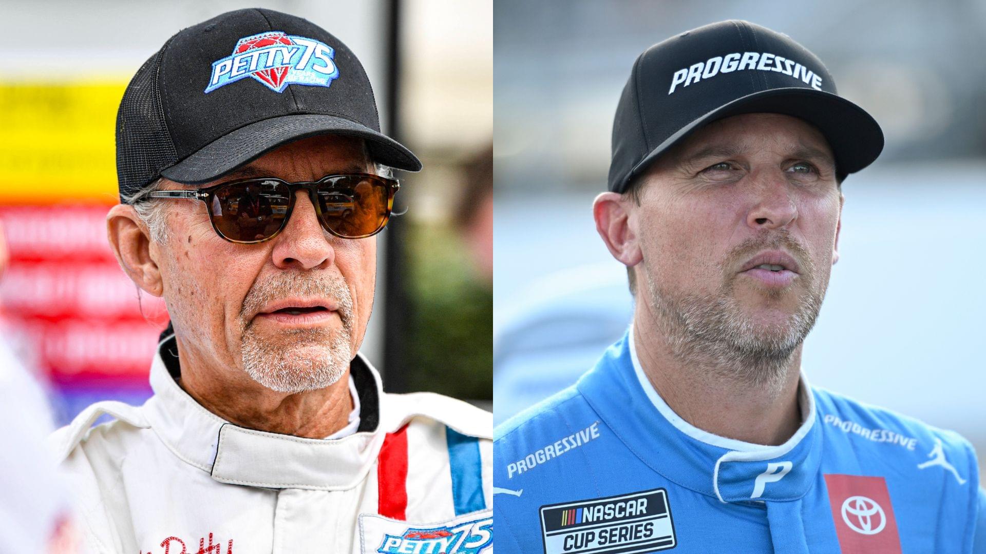 Kyle Petty (L) and Denny Hamlin (R)