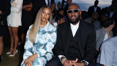 MFW - Louis Vuitton - Front Row Savannah James and her husband Lebron James attend the Louis Vuitton Spring Summer 2024 fashion show during the Paris Fashion Week | Credits- IMAGO / ABACAPRESS