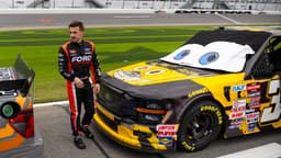 Feb 14, 2025; Daytona Beach, Florida, USA; NASCAR Truck Series driver Frankie Muniz (33) during qualifying for the Fresh from Florida 250 at Daytona International Speedway.