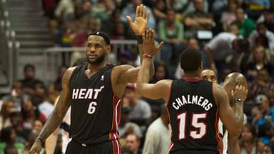 LeBron James and MArio Chalmers