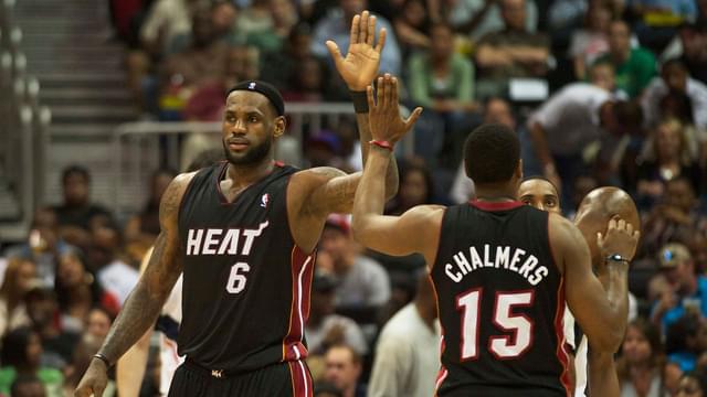 LeBron James and MArio Chalmers