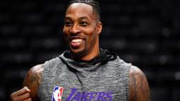 LOS ANGELES, CA - MARCH 08: Los Angeles Lakers Center Dwight Howard (39) looks on before a NBA, Basketball Herren, USA game between the Los Angeles Lakers and the Los Angeles Clippers on March 8, 2020
