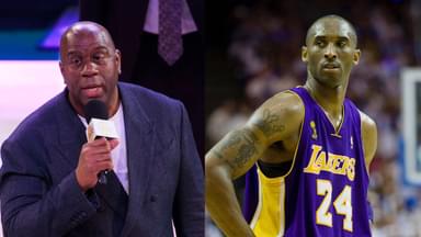 Magic Johnson (L), Kobe Bryant (R)