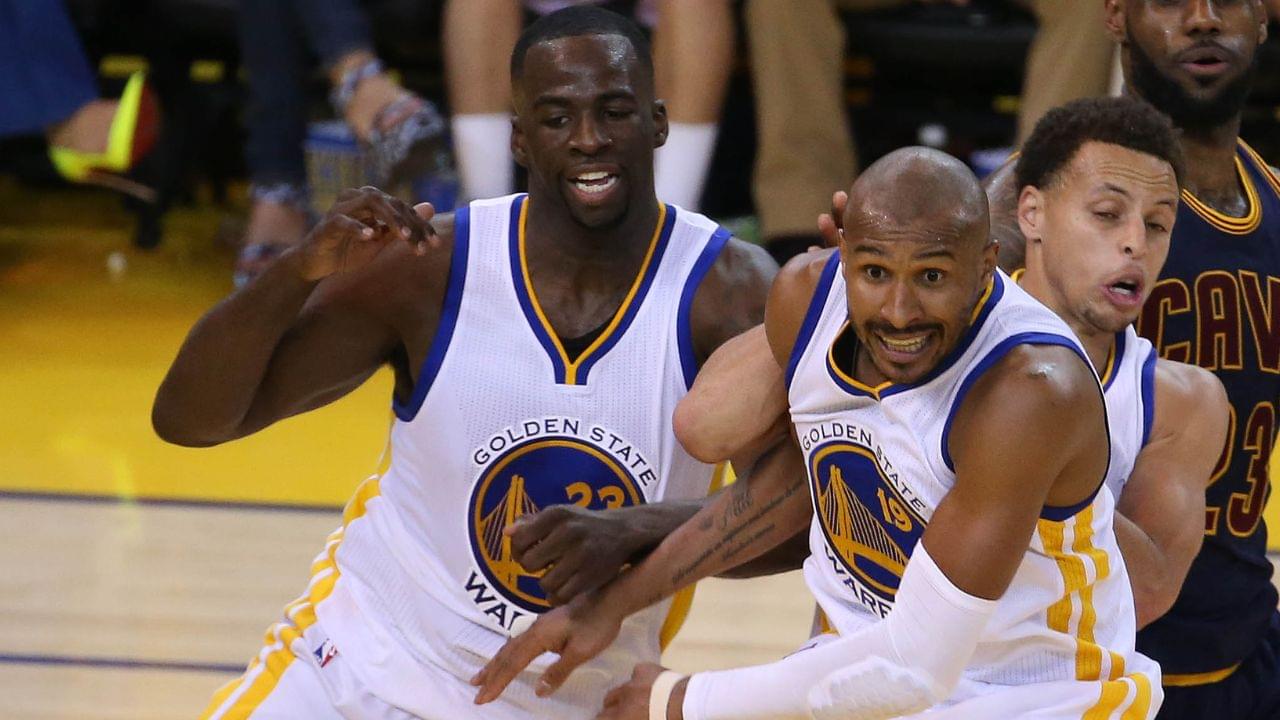 Cleveland Cavaliers forward LeBron James (23) plays for the ball against Golden State Warriors forward Draymond Green (23), guard Leandro Barbosa (19) and guard Stephen Curry (30) in the first half in game five of the NBA Finals. at Oracle Arena
