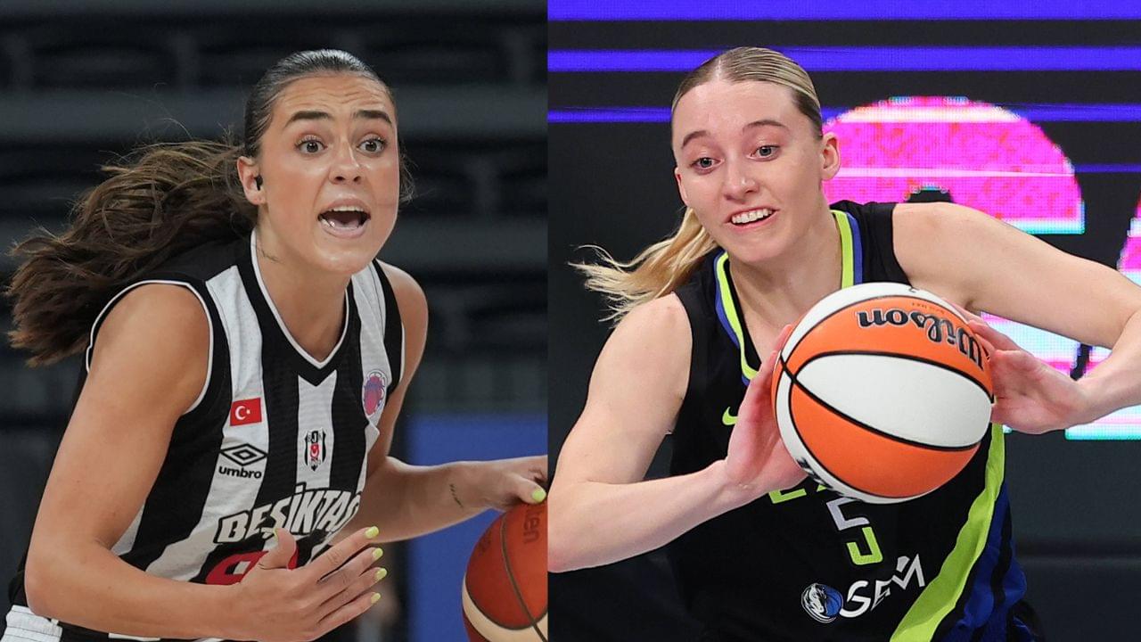 Nika Muhl (L), Paige Bueckers (R)