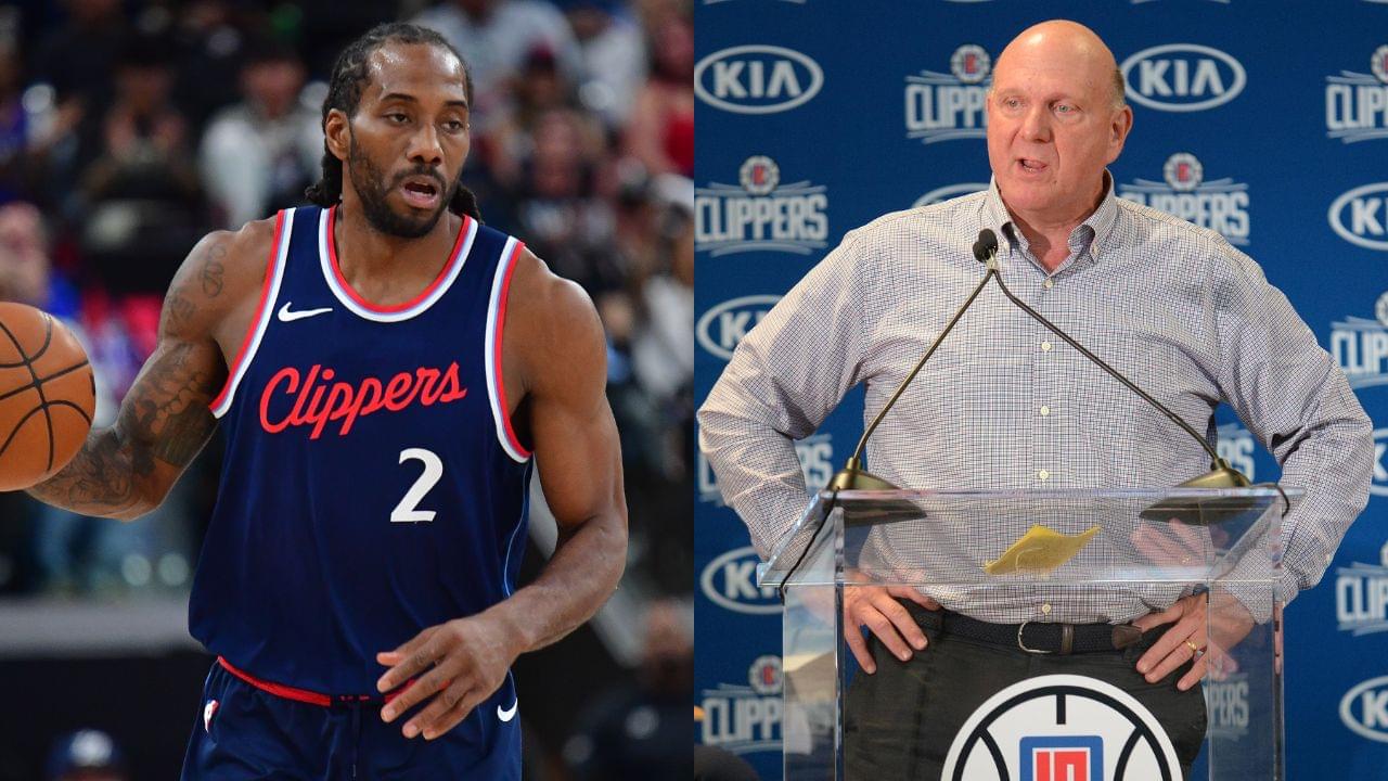 Kawhi Leonard(L) and Steve Ballmer(R)