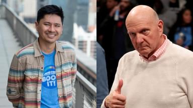 (L) Pablo Torre (R) Steve Ballmer