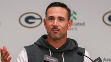 Green Bay Packers head coach Matt LaFleur speaks during a press conference on Friday, August 29, 2025, at Lambeau Field in Green Bay, Wis. The Packers made a trade with the Dallas Cowboys for superstar edge rusher Micah Parsons on Aug. 28. Tork Mason/USA TODAY NETWORK-Wisconsin