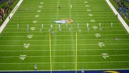 A general overall view of the opening kickoff between the Arizona Cardinals and the Los Angeles Rams at SoFi Stadium.