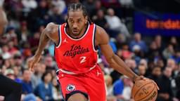 Los Angeles Clippers forward Kawhi Leonard (2) moves to the basket against the Cleveland Cavaliers during the second half at Intuit Dome
