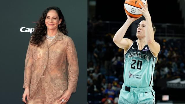 Sue Bird (L), Sabrina Inescou (R)
