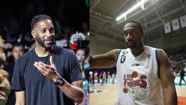 Tracy McGrady (L), Gilbert Arenas (R)