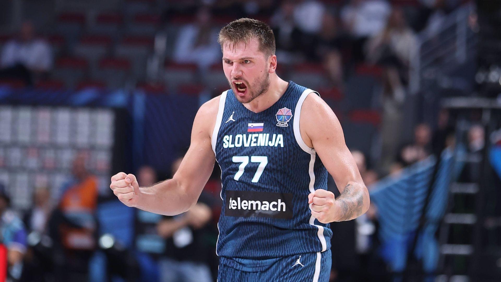 GERMANY vs SLOVENIA LUKA DONCIC, basketball player of Slovenia during the European Championships match against Germany, at Xiaomi Arena Riga. Riga, 10.09.2025