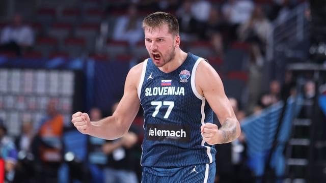 GERMANY vs SLOVENIA LUKA DONCIC, basketball player of Slovenia during the European Championships match against Germany, at Xiaomi Arena Riga. Riga, 10.09.2025