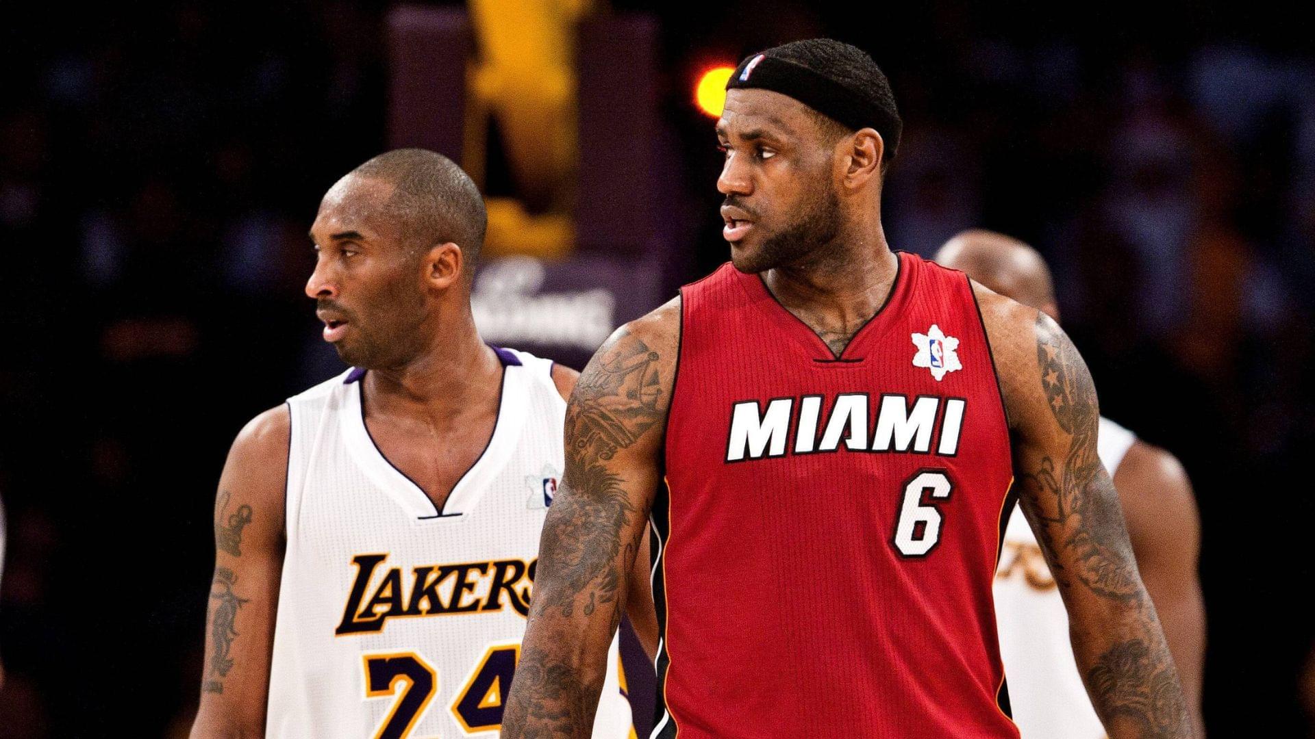 25 December 2010: Guard Kobe Bryant of the Los Angeles Lakers guards LeBron James of the Miami Heat during the second half of the Heat s 96-80 victory over the Lakers on Christmas Day