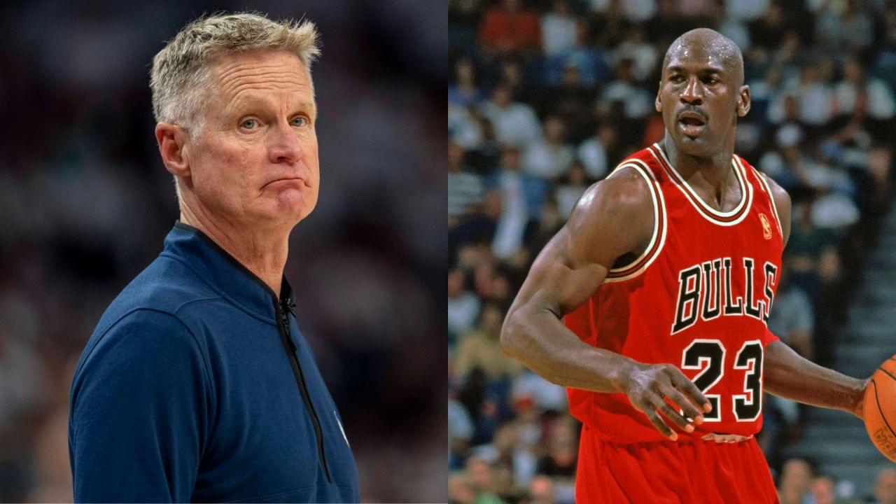Steve Kerr(L) and Michael Jordan(R)