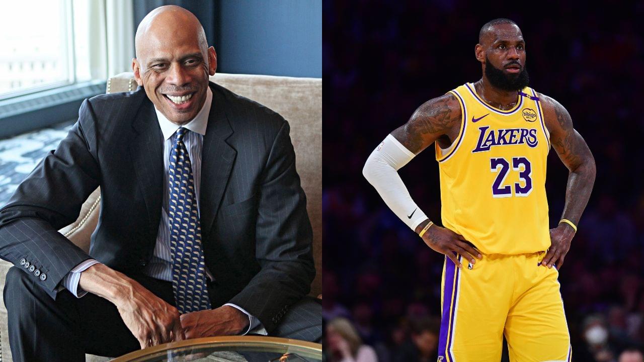 Kareem Abdul-Jabbar(L) and LeBron James(R)