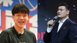 Yang Hansen (L), Yao Ming (R)