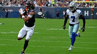 Rome Odunze and Dallas Cowboys cornerback Trevon Diggs