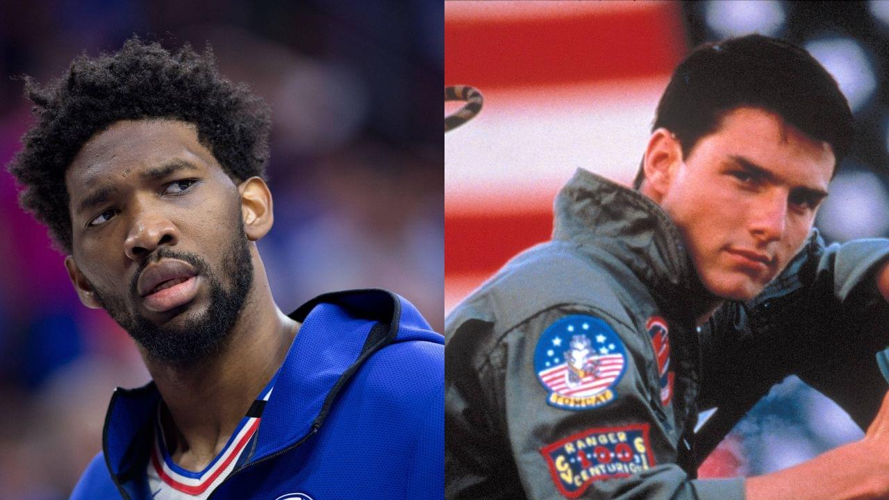 Joel Embiid (L), Tom Cruise (R)