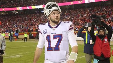 Josh Allen leaves the field after the Buffalo Bills' 42-36 overtime loss to the Kansas City Chiefs. Syndication Democrat And Chronicle