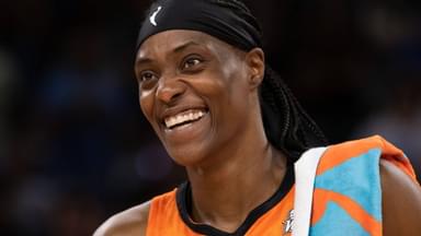 USA All-Star Game Sylvia Fowles smiles smiles the WNBA All-Star Game at Wintrust Arena in Chicago, Illinois.