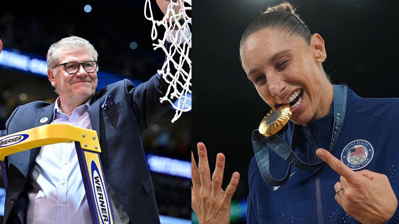 Geno Auriemma (L), Diana Taurasi (R)
