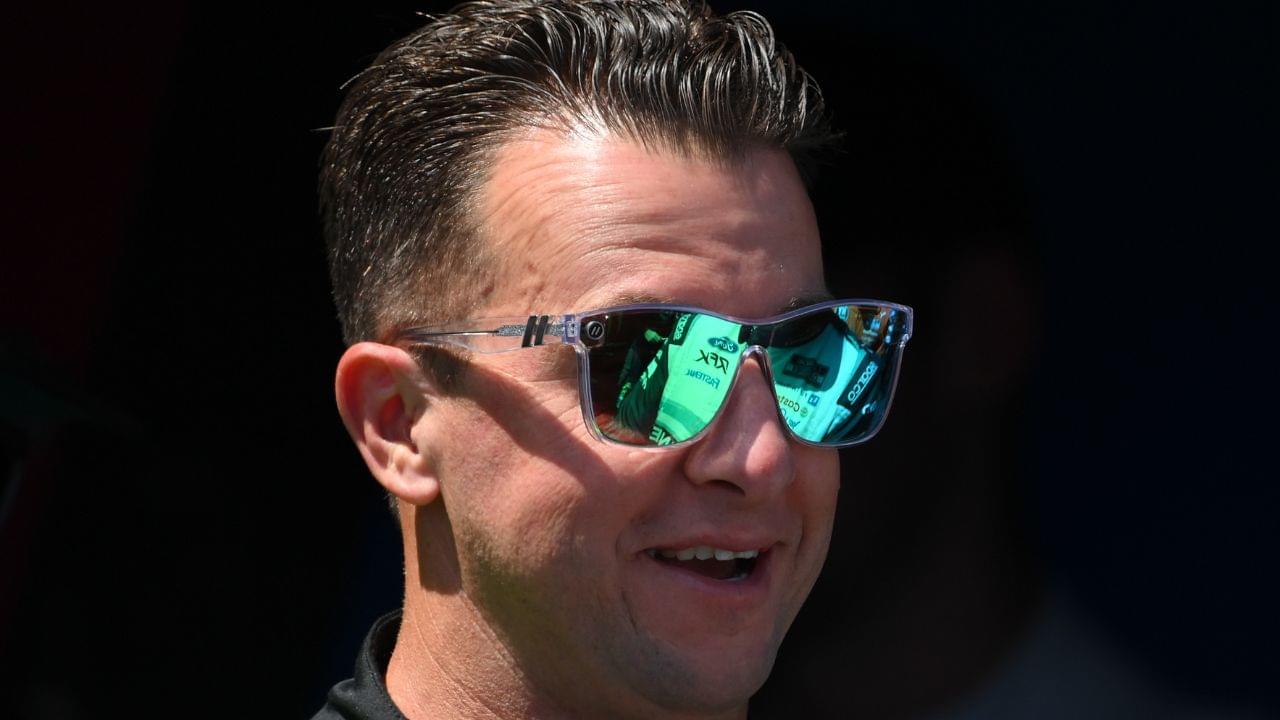 NASCAR Cup Series driver AJ Allmendinger (16) looks on prior to the Go Bowling at The Glen at Watkins Glen International.