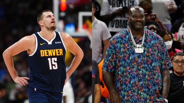 (L) NIkola Jokic (R) Shaquille O'Neal