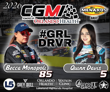 Becca Monopoli and Quinn Davis will form the first all-female team in ARCA history in 2026. Photo courtesy City Garage Motorsports.