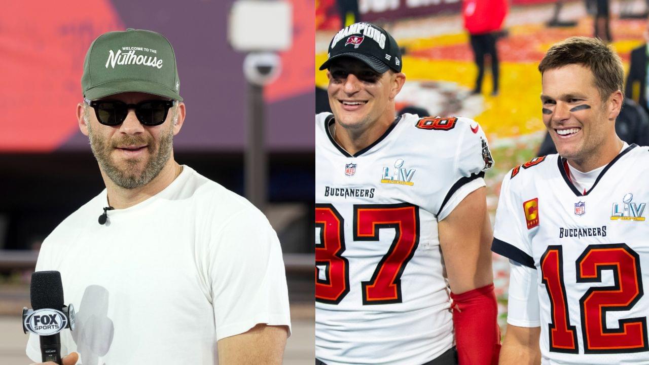 Julian Edelman, Rob Gronkowski with Tom Brady