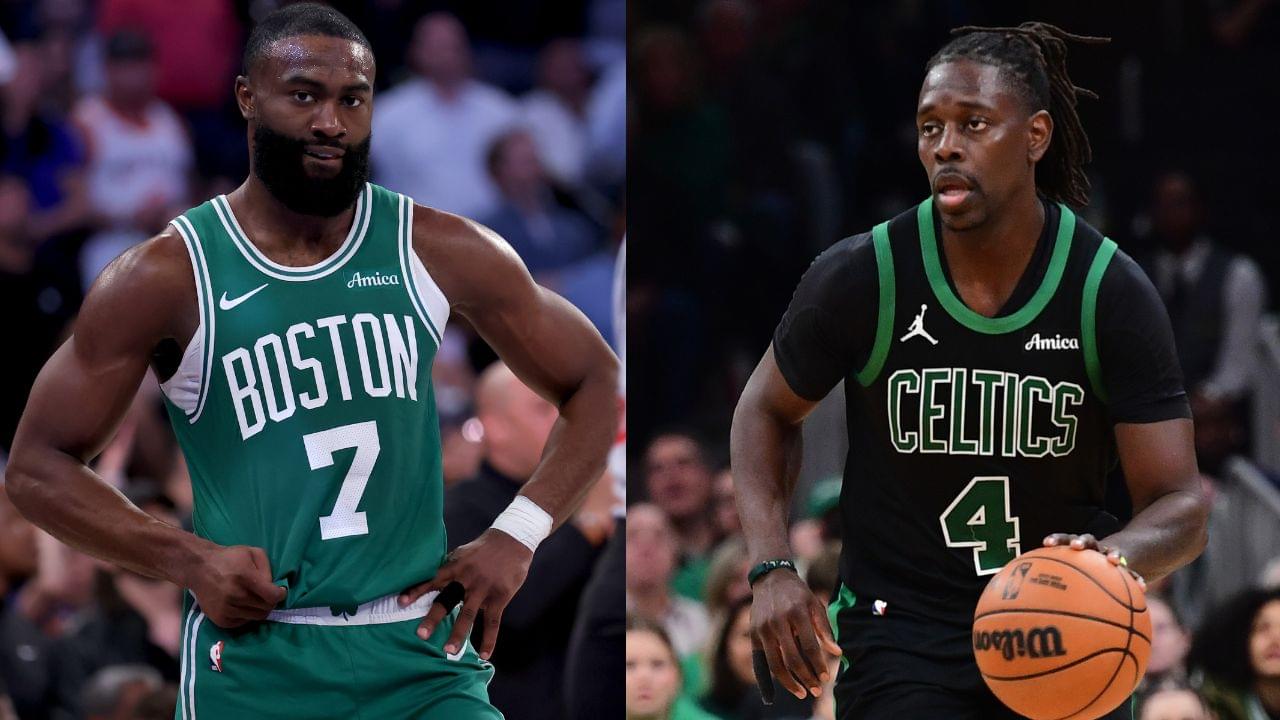 Jaylen Brown (L), Jrue Holiday (R)