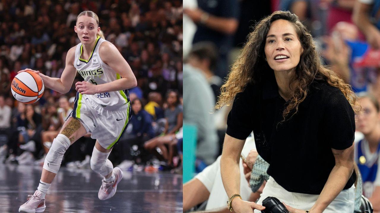 Paige Bueckers (L), Sue Bird (R)